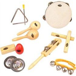 Stagg CPK01 Children's Percussion Music Kit Triangle Claves Maracas ...